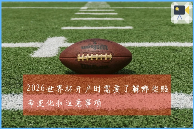 2026世界杯开户时需要了解哪些赔率变化和注意事项