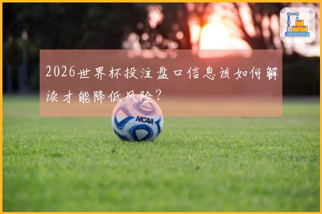 2026世界杯投注盘口信息该如何解读才能降低风险？