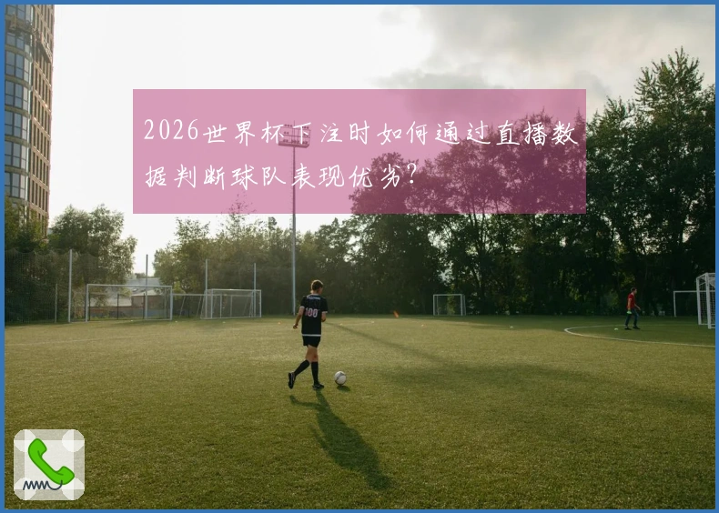 2026世界杯下注时如何通过直播数据判断球队表现优劣？