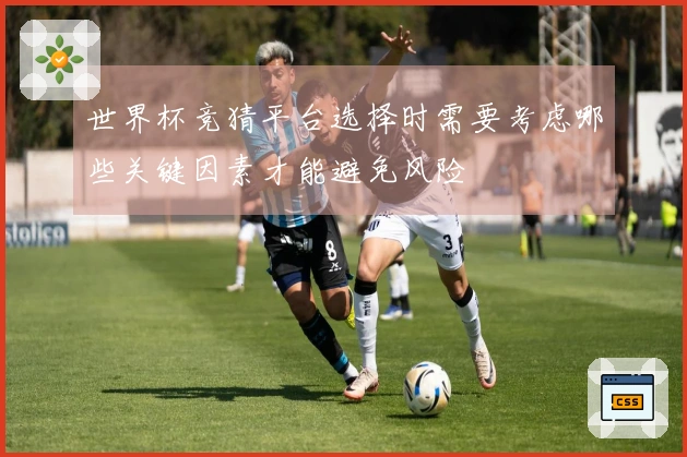 世界杯竞猜平台选择时需要考虑哪些关键因素才能避免风险
